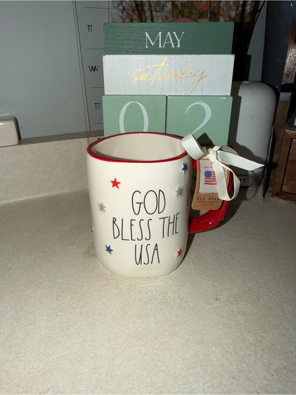 Rae dunn god bless the USA  mug